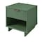 Manhattan Comfort Granville Sage Green 1-Drawer Nightstand, 2PK 2-NS-5003 - alternate 2